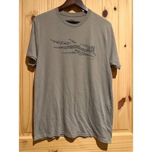 Sitka Gear Mens Graphic T-Shirt Tan Brown Short Sleeve Logo Tee Medium M